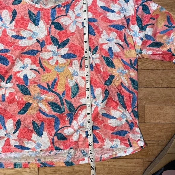 Tribal Jeans Floral Multicolor Women's 3/4 Sleeve Top M - Picture 6 of 6